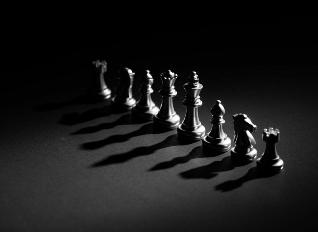 chess board game concept for competition and strategy
